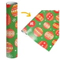 1PCs ( 75cmX51cm, 4.11 Square Feet)Singlesided Christmas Wrapping