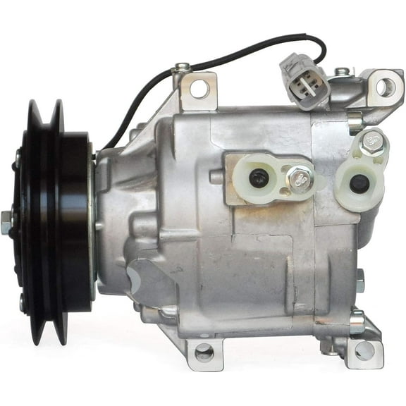 1PK 12V A/C Air Conditioner Compressor for Kubota Tractor Model L4630 L4740 L5030 L5240 L5740 (122mm Clutch),SCSA06C AC Compressor Replaces 6A671-97114 6A671-97110