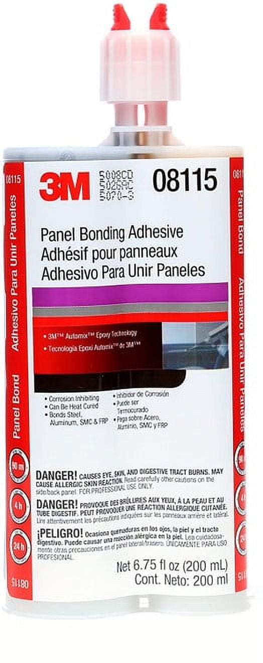 1PK 3M 08115 Automix Panel Bonding Adhesive, 200 mL Cartridge