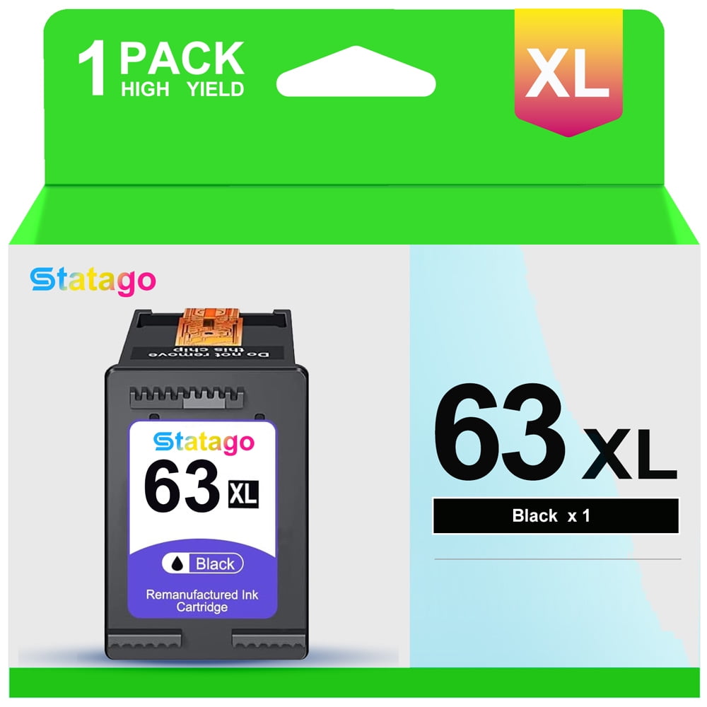 1PK 63XL Black Ink Cartridge for HP Envy 4512 4516 4520 4522 Officejet