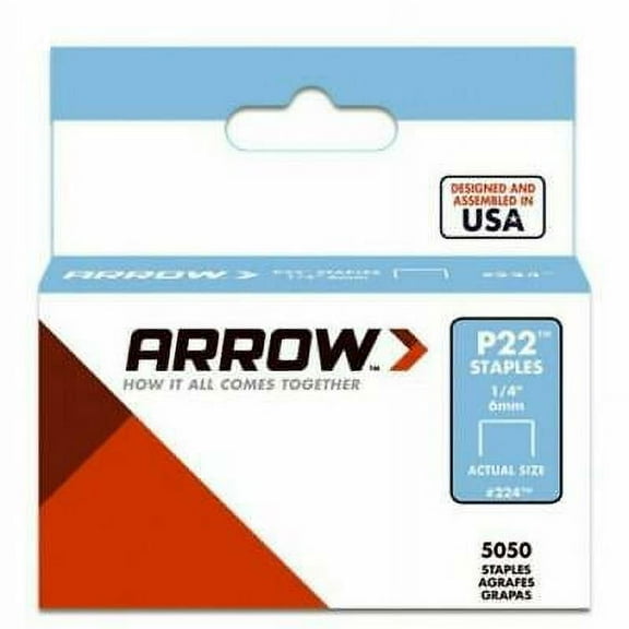 1PK Arrows Fastner Company 224 Staples 1/4" For P22 - 6 Boxes