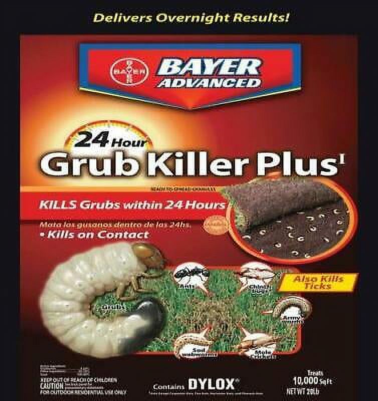 1PK BioAdvanced 700745S 24 Hour Grub Killer Plus, Granules, 20 Lb