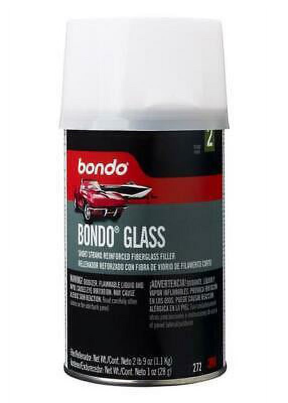 1PK Bondo 272 BondoGlass Fiberglass Reinforced Filler, 1 Quarts, Red