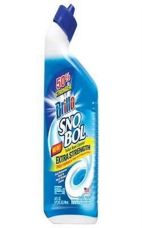 1PK Brillo SnoBol Extra Strength Liquid Toilet Bowl Cleaner (12) 24 oz Bottles
