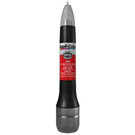 1PK Duplicolor AGM0519 Victory Red General Motors Exact-Match Scratch Fix All-in-1 Touch-Up Paint - 0.5 oz.