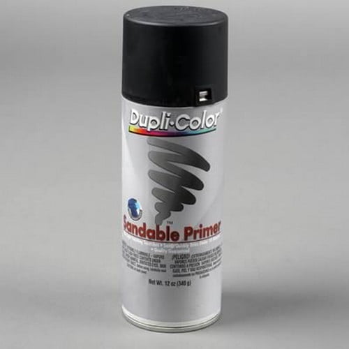 1PK Duplicolor DAP1698 General Purpose Sandable Primer Surfacer Black Hot Rod Primer 12 Oz. Aerosol