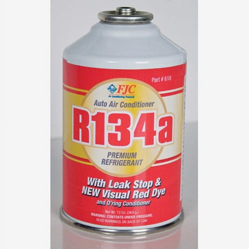1PK FJC 618 R134a w/ stop leak, red dye and O'ring Conditioner. 13 oz