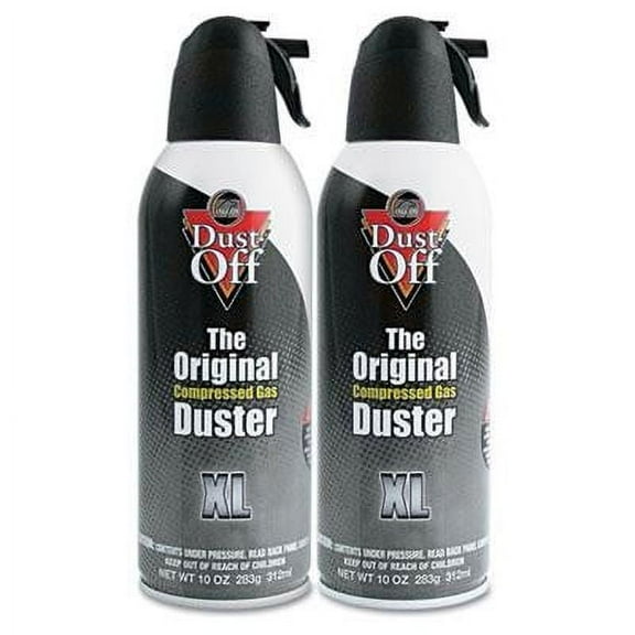 1PK Falcon Dust-Off 10oz Disposable Compressed Gas Duster Can, 2/Pack