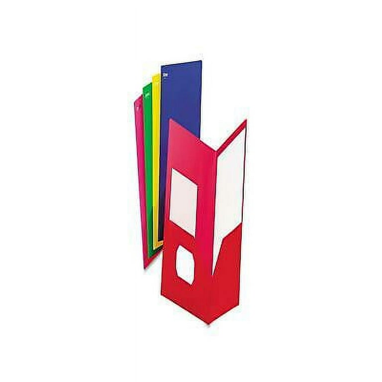 Fashion PolyPort Twin-Pocket Portfolio, Polypropylene, 11 x 8.5, Assorted, 25/Box Fashion PolyPort Twin-Pocket Portfolio, Polypropylene, 11 x 8.5, Assorted, 25/Box