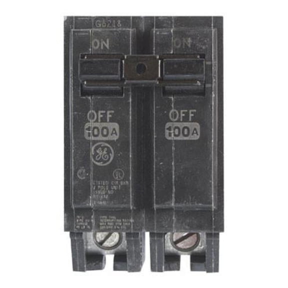 1PC GE GE THQL21100 Double Pole Circuit Breaker, 100 Amp, 2"