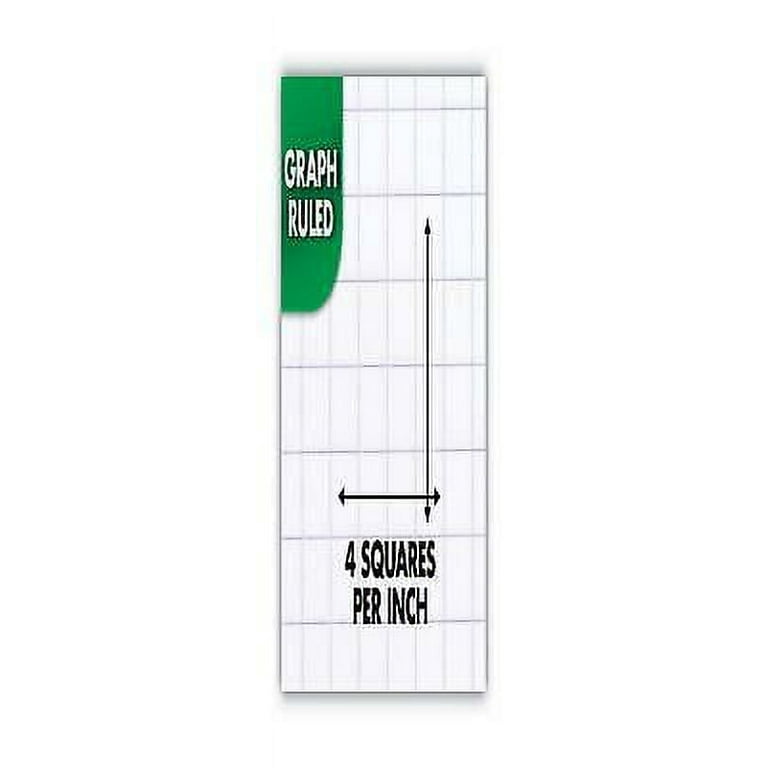 Graph Paper Tablet, 3-Hole, 8.5 x 11, Quadrille: 4 sq/in, 20 Sheets/Pad, 12 Pads/Pack Graph Paper Tablet, 3-Hole, 8.5 x 11, Quadrille: 4 sq/in, 20 Sheets/Pad, 12 Pads/Pack
