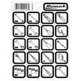 thumbnail image 1 of 1PK Homak HMMS0021 Magnetic Drawer Tool Icons - Tool Storage, 1 of 1