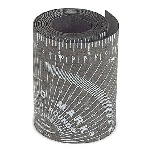 1PK Jackson Safety 14752 Pipe Measure Tool Wrap Around Tape, Flex, Medium, Black