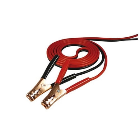 1PK K Tool 74500 Battery Booster Cables, 10 Gauge, 12' Long Light Duty Cables, 250 Amp Clamps