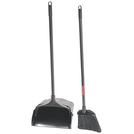1PK Lobby Broom and Dust Pan, 35" Overall L