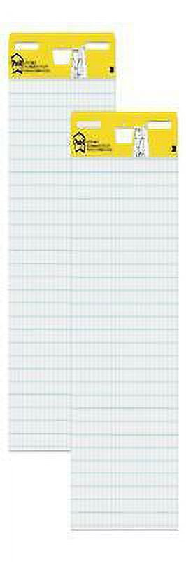Vertical-Orientation Self-Stick Easel Pads, Quadrille Rule (1 sq/in), 25 x 30, White, 30 Sheets, 2/Carton