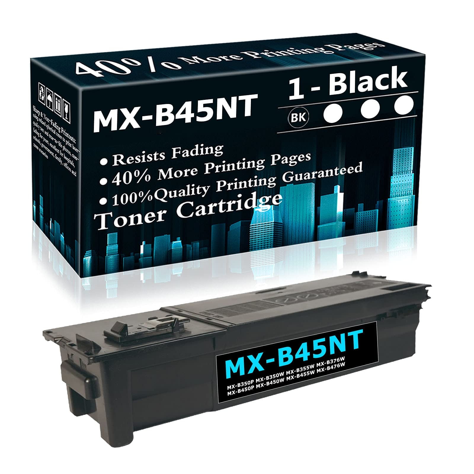 1pk Mx B45nt Toner Cartridge Replacement For Sharp Mx B350p B350w B355w