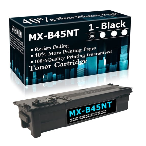 1PK MX-B45NT Toner Cartridge Replacement for Sharp MX-B350P B350W B355W Printers (Black)