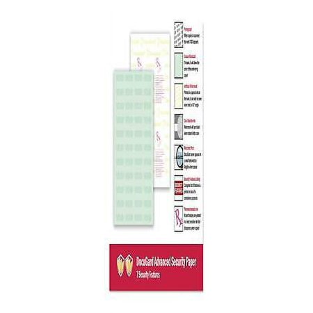 1PK Medical Security Papers, 24lb, 8.5 x 11, Green, 500/Ream