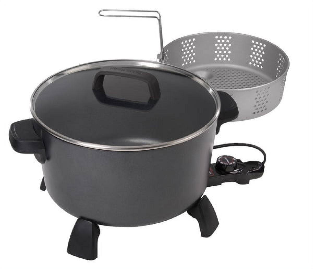 1PKPresto 06009 Kitchen Kettle Deep FryerMulti Cooker, Aluminum, 10