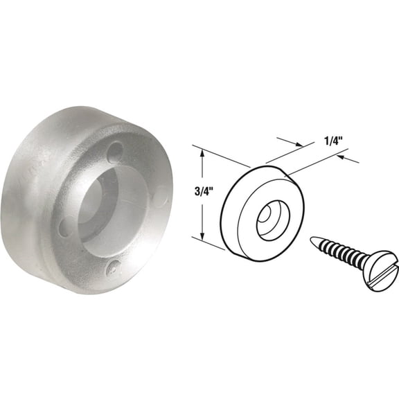1PK Prime-Line Shower Door Bumper (4-Count)