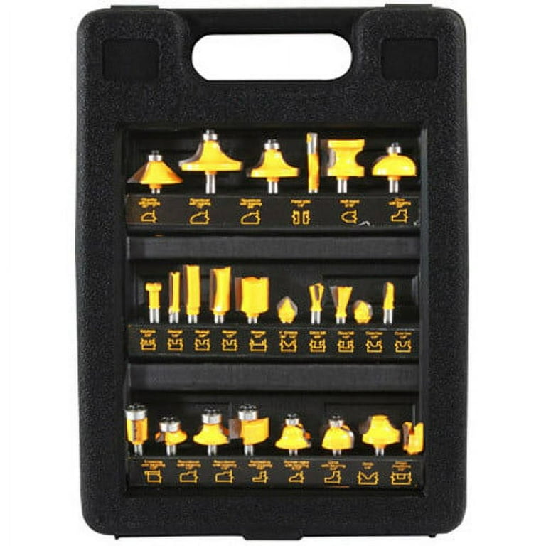 1PK Pro Series PS07499 24 Piece Router Bit Set Walmart