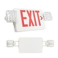 thumbnail image 1 of 1PK Red Exit Sign with Emergency Lights, Two Adjustable Square Heads LED Emergency Exit Light with Battery Backup, UL Listed, AC 120/277V, Commercial Emergency Lights Combo for Business, 1 of 7