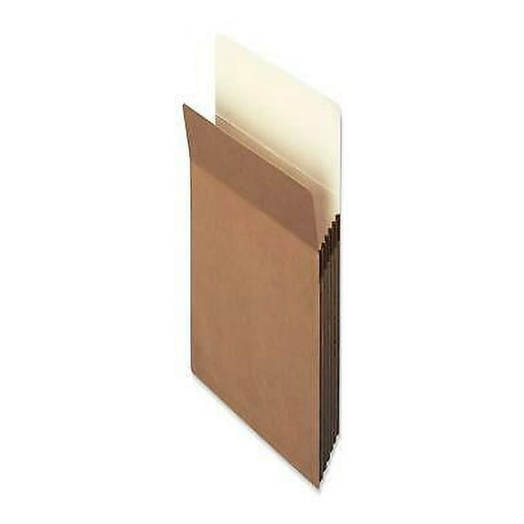1PK Redrope Drop Front File Pockets, 5.25" Expansion, Legal Size, Redrope, 50/Box