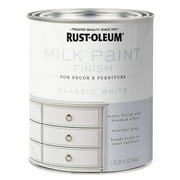 1PK-Rust-Oleum 331049 Water-Based Acrylic Milk Paint, 32 Ounce