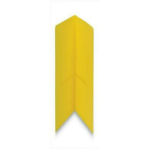 1PK SMD87862 Two-Pocket Folder, Textured Paper, 100-Sheet Capacity, 11 x 8.5, Yellow, 25/Box