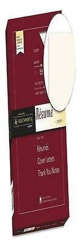 1PK SOURD18ICF 100% Cotton Resume Paper, 32 lb, 8.5 x 11, Ivory, 100/Pack