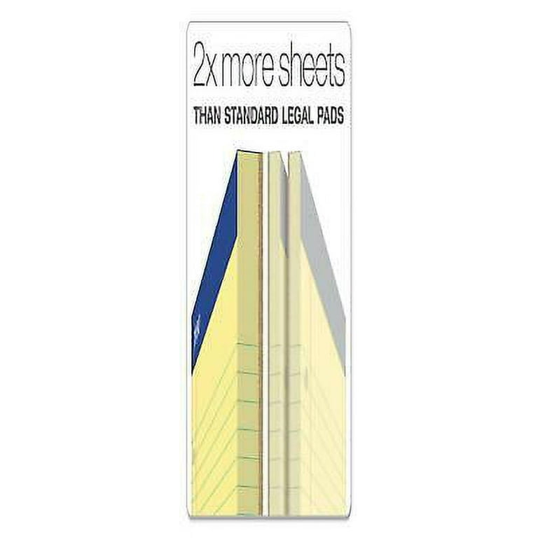Double Sheet Pads, Wide/Legal Rule, 100 Canary-Yellow 8.5 x 11.75 Sheets Double Sheet Pads, Wide/Legal Rule, 100 Canary-Yellow 8.5 x 11.75 Sheets
