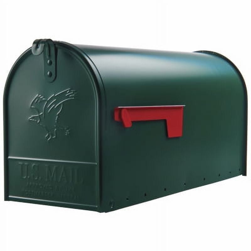 1PK The Elite Green Galvanized Large Size T2 Rural Mailbox Post Mount