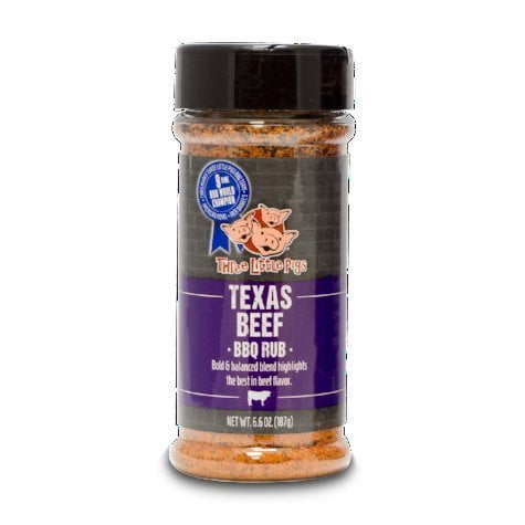 Three Little Pigs 6.6 Oz Texas Beef Bbq Dry Rub Competition Rated Seasoning