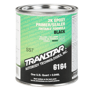 Transtar Autobody Products 6164 - 2K Epoxy Primer Sealer/Groundcoat - 1 qt Can - Black - 1110 Mixing - 520 sq-ft/ Gallon at 1 mil Coverage