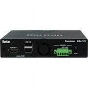 Raritan Dominion KX IV-101 محول عالي الأداء بمنفذ واحد 4K KVM عبر IP - 1 جهاز كمبيوتر - 1 مستخدم محلي - 4096 x 2160 - 1 x Network RJ-45 - 3 x USB - 2 x HDMI - 1U - قابل للتركيب على الرف