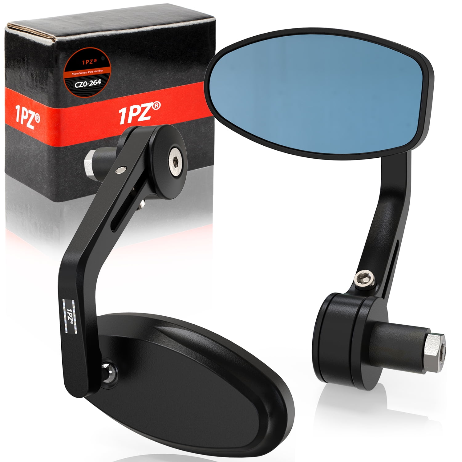 Universal 7/8" Handle Bar End Rearview Side Mirror For Motorcycle - Foto 7