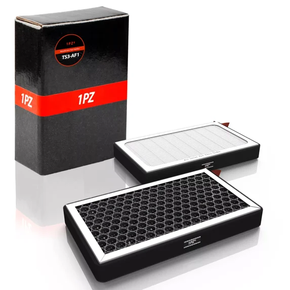 1PZ TS3-AF1 2Pcs For Tesla Model 3 Y Air Filter HEPA with Activated Carbon Cabin Air Filter