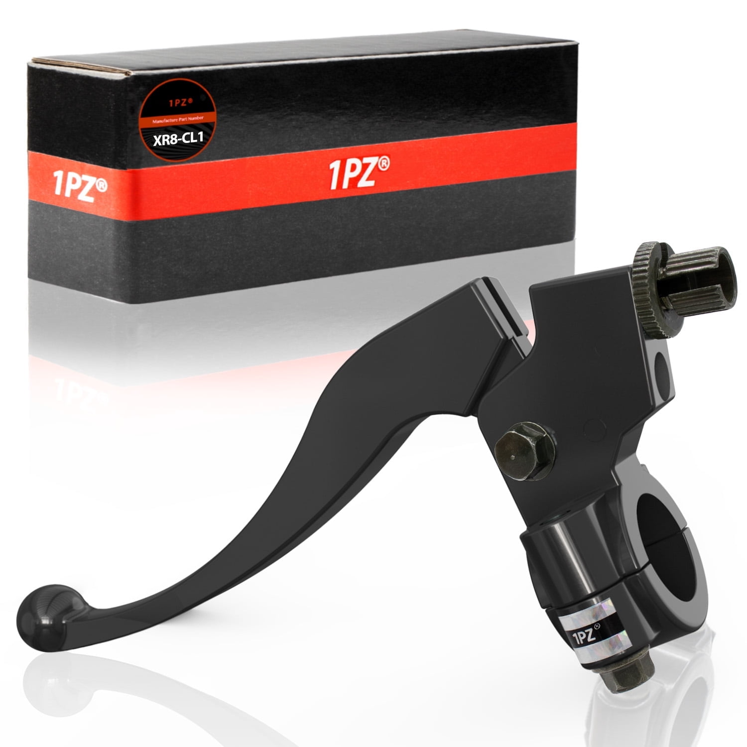 1PZ XR8-CL1 LEFT Black Motorcycle Clutch Brake Handle Lever Perch Replacement for Honda Pit Dirt Bike CRF XR 80 100