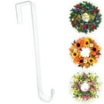thumbnail image 1 of 1Pack 12" Clear Wreath Hangers for Front Door,Over The Door Hooks Easter Halloween Christmas Decorations Indoor Outdoor, 1 of 7