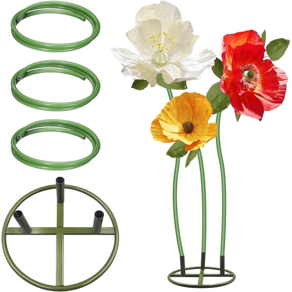 1Pack 19.69Ft Giant Flower Stand Green Flexible Pipe for Decoration Flower Pole Display Stand Large Diameter PVC Pipe Stem Tubing for Crafts Floral Wedding Decor Balloon Arches DIY Crafts