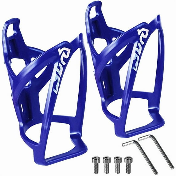 1Pack/2Pack Bike Water Bottle Cage, Universal Bike Water Drink Holder, Durable Ultralight Plastic Water Bottle Holder for Bicycl
