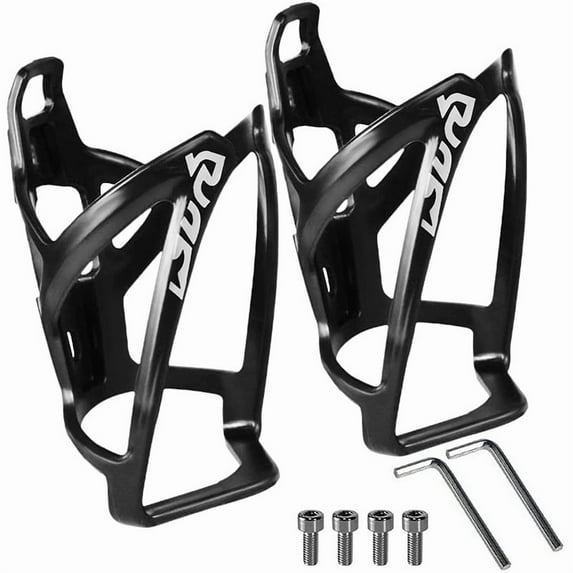 1Pack/2Pack Bike Water Bottle Cage, Universal Bike Water Drink Holder, Durable Ultralight Plastic Water Bottle Holder for Bicycl
