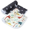thumbnail image 1 of 1Pack/2Pack Diaper Changing Pads for Baby, Dinosaur Change Mat, 3Layers Waterproof Change Pad Foldable Absorbent Mats for Women, Reusable Incontinence Underpads for Patient 24''x30'', 1 of 6