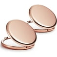 thumbnail image 1 of 1Pack/ 2Pack Luxury Metal Shell Compact Cosmetic Mirror for Purse, Round Double-Sided 1X/2X Magnifying Pocket Makeup Mirrors, 1 of 5