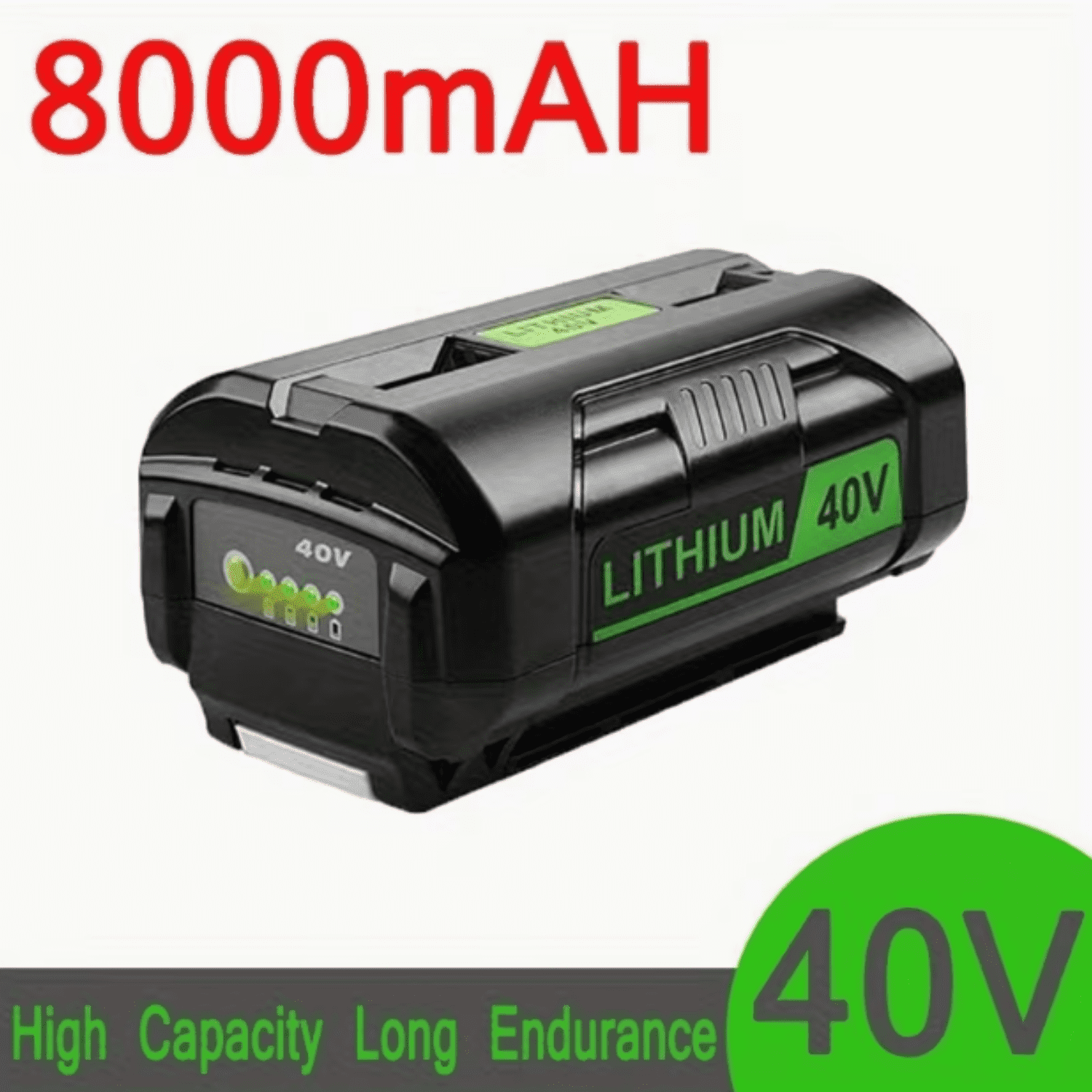 1Pack 40V 8.0Ah Battery Replacement for Ryobi 40 Volt Lithium OP4040 OP4050 OP40602
