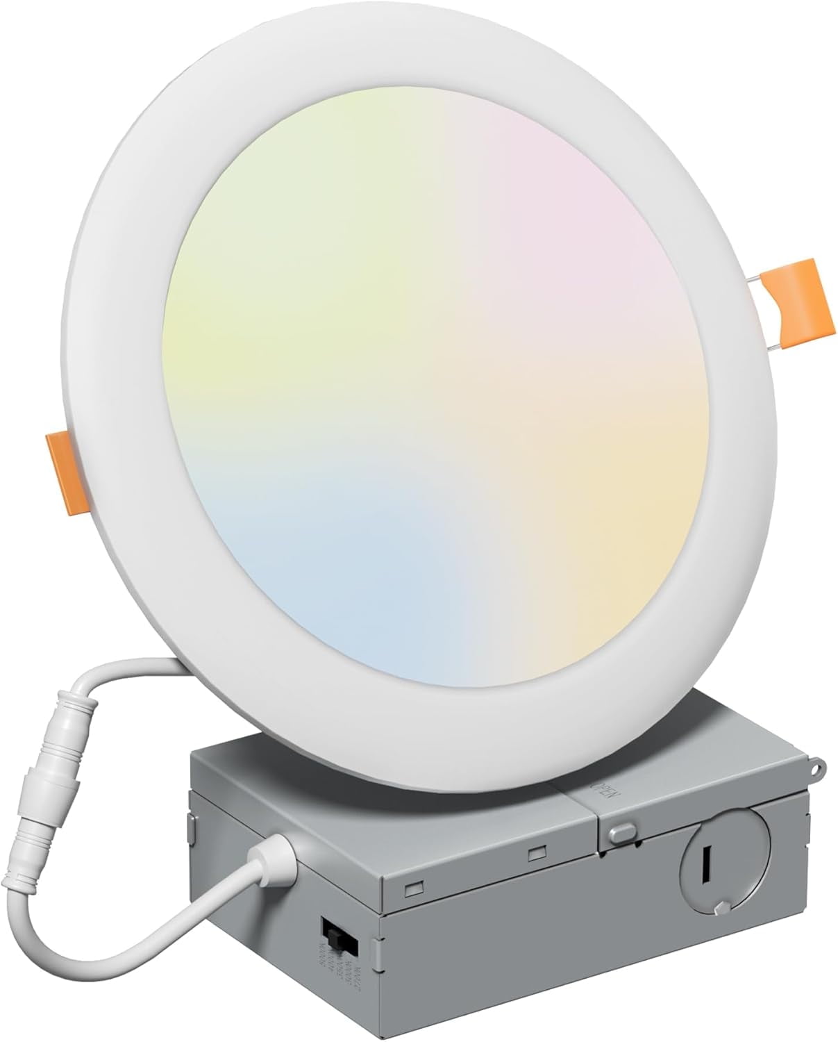 Walmart Cyber Monday Deals 2025 - 1Pack 6 Inch 5CCT LED Recessed Lighting - Junction  Box, Adjustable Color Temperature, Brightness - 1050LM, 12W,ETL\u0026FCC -  Walmart.com, image size:1207x1500