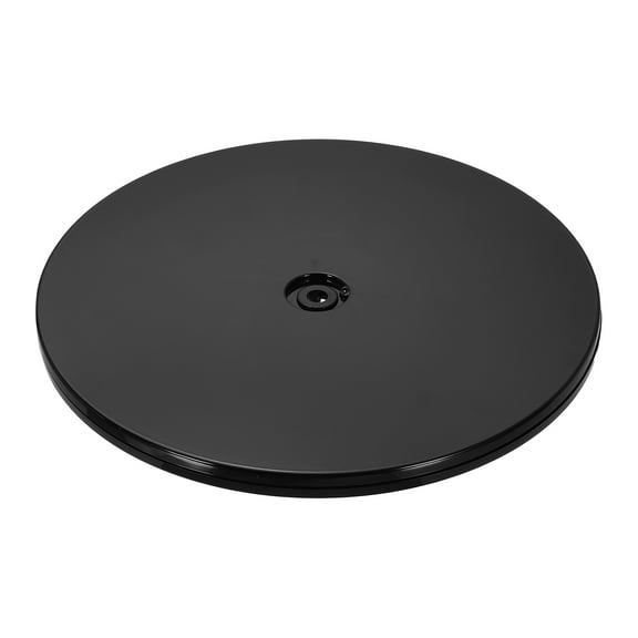 1Pack Acrylic Lazy Susan Turntable, 9" Spinner Lazy Susan Turntable Organizer, Acrylic Ball Bearing Rotating Tray for Pantry Spice Rack Decorating, Black