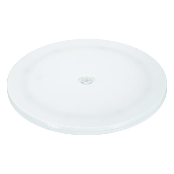 1Pack Acrylic Lazy Susan Turntable, 9" Spinner Lazy Susan Turntable Organizer, Acrylic Ball Bearing Rotating Tray for Pantry Spice Rack Decorating, White