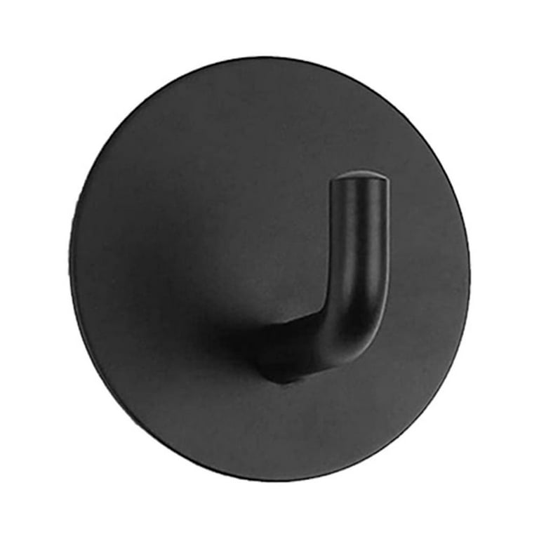 1Pack Adhesive Wall Hooks Heavy Duty Holder Hooks Hanger, Self Adhesive  Shower Hooks Waterproof - Black 